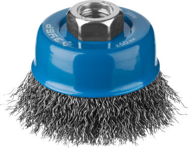 ЗУБР &quot;ПРОФЕССИОНАЛ&quot;. Щетка чашечная для УШМ, стальная проволока 0.3мм, 60мм x M14, 35261-060_z02 — Официальный партнер ЗУБР в России