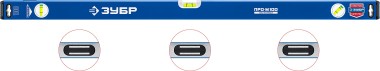 Усиленный магнитный уровень с зеркальным глазком Профессионал-М ЗУБР 1000 мм, 34589-100_z01 — Официальный партнер ЗУБР в России