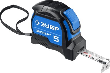 Профессиональная рулетка ЗУБР 5м х 25мм с нейлоновым покрытием Эксперт 34057-05-25_z02 — Официальный партнер ЗУБР в России
