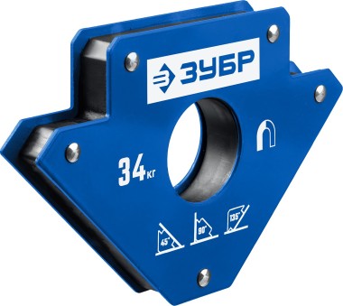 Угольник магнитный ЗУБР для сварочных работ УМ-3, до 34 кг, серии Профессионал 40050-34 — Официальный партнер ЗУБР в России