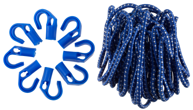 Набор ЗУБР &quot;ЭКСПЕРТ&quot; Шнур резиновый крепежный, 10 м, d 8 мм, 8 переставных крюков — Официальный партнер ЗУБР в России