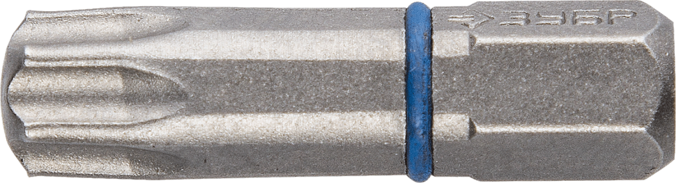 Биты ЗУБР "ЭКСПЕРТ" торсионные кованые, обточенные, хромомолибденовая сталь, тип хвостовика C 1/4", T30, 25мм, 2шт фото 1 — Официальный партнер ЗУБР в России