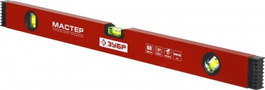 Уровень ЗУБР коробчатый, крашеный, 3 ампулы, фрезерованная базовая поверхность, 150 см — Официальный партнер ЗУБР в России