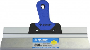 Шпатель ЗУБР ФАСАДНЫЙ усиленный, нержавеющее полотно, двухкомпонентная ручка, 350мм, &quot;ПРОФЕССИОНАЛ&quot;, 10049-35_z03 — Официальный партнер ЗУБР в России
