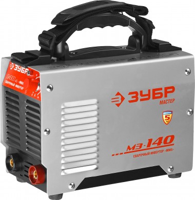 Инвертор сварочный, ЗУБР ЗАС-М3-140, М3, 140А, MMA, IGBT, ПВ-35%, Форсаж дуги, Горячий старт, 220В (мин 160В) — Официальный партнер ЗУБР в России
