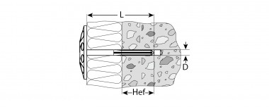 Дюбель ЗУБР &quot;МАСТЕР&quot; для изоляционных материалов полипропиленовый, нейлоновый стержень, 10 x 90 мм, 100 шт., 4-301505-10-090_z01 — Официальный партнер ЗУБР в России