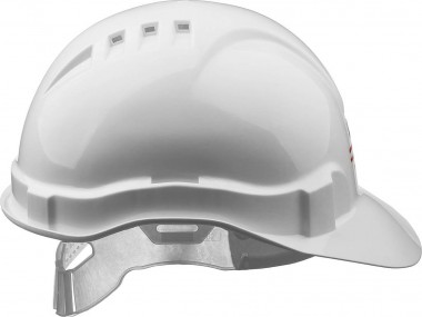 Каска защитная ЗУБР размер 52-62 см &quot;МАСТЕР&quot; реечный механизм регулировки размера, белая, 11090-2_z01 — Официальный партнер ЗУБР в России