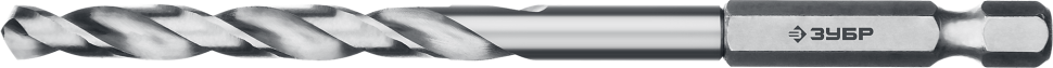Сверло по металлу с шестигранным хвостовиком ЗУБР "ПРОФЕССИОНАЛ", "HEX-1/4", сталь Р6М5, класс А, 5.0х104мм, 29623-5 фото 1 — Официальный партнер ЗУБР в России
