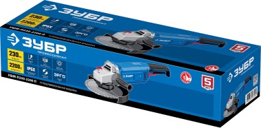 Углошлифовальная машина (болгарка) ЗУБР 2200 Вт, 230 мм, УШМ-П230-2200 П Профессионал — Официальный партнер ЗУБР в России