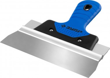 Шпатель ЗУБР ФАСАДНЫЙ усиленный, нержавеющее полотно, двухкомпонентная ручка, 200мм, &quot;ПРОФЕССИОНАЛ&quot;, 10049-20_z03 — Официальный партнер ЗУБР в России