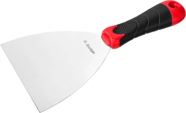 Шпатель ЗУБР &quot;МАСТЕР&quot;, профилированное нержавеющее полотно, 2к ручка, 120мм — Официальный партнер ЗУБР в России