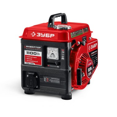 ЗУБР 1100 Вт, инверторный генератор (СБИ-1100) — Официальный партнер ЗУБР в России