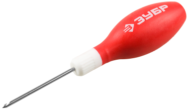 Шило ЗУБР &quot;МАСТЕР&quot; сапожное, эргономичная обрезиненная рукоятка, длина 60мм, d 2мм — Официальный партнер ЗУБР в России