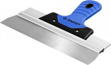 Шпатель ЗУБР ФАСАДНЫЙ усиленный, нержавеющее полотно, двухкомпонентная ручка, 250мм, &quot;ПРОФЕССИОНАЛ&quot;, 10049-25_z03 — Официальный партнер ЗУБР в России