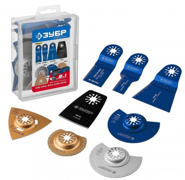 Набор ЗУБР насадок для реноватора НР №8, 8 шт, ПРОФЕССИОНАЛ 15575 — Официальный партнер ЗУБР в России