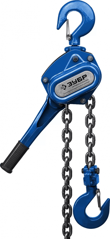 Таль цепная ЗУБР рычажная, шестеренная, 2т / 1,5м, &quot;ПРОФЕССИОНАЛ&quot; 43090-2_z01 — Официальный партнер ЗУБР в России
