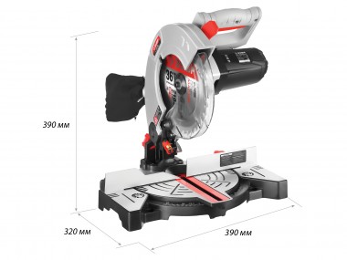 Пила торцовочная, ЗУБР ЗПТ-210-1400 Л, d= 210 x 30 мм, 1300 Вт, 5500 об/мин, лазер — Официальный партнер ЗУБР в России