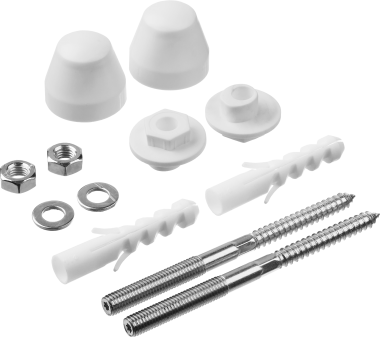 Набор для крепления раковин и писсуаров, диаметр предварительного сверления - 14 мм, цвет xром, ЗУБР Профессионал — Официальный партнер ЗУБР в России