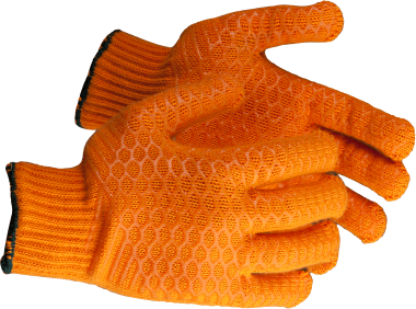 Перчатки ЗУБР трикотажные, с противоскользящим двусторонним перекрестным покрытием, L-XL — Официальный партнер ЗУБР в России