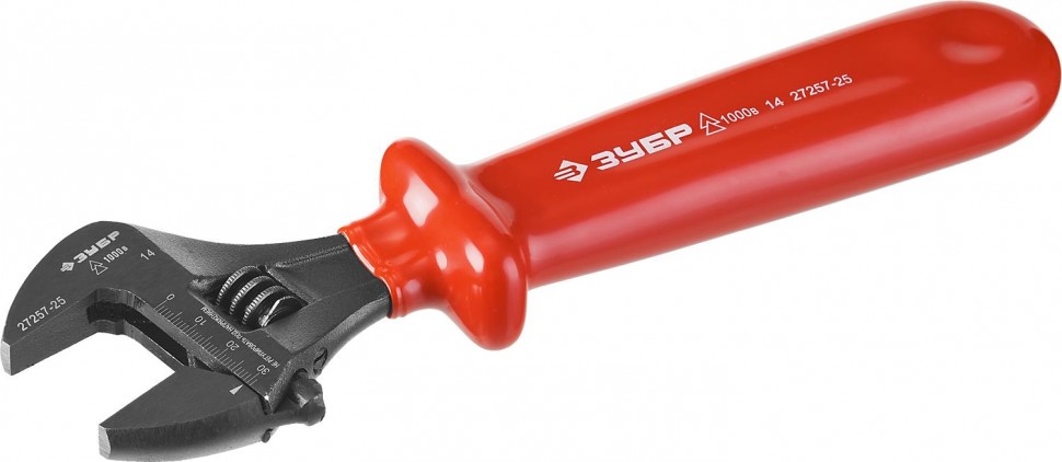 Ключ разводной ЭЛЕКТРИК, до ~1000В, 250 / 30 мм, ЗУБР фото 1 &mdash; Официальный партнер ЗУБР в России