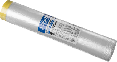 Пленка ЗУБР &quot;ПРОФЕССИОНАЛ&quot; защитная с клейкой лентой, HDPE, 10мкм, 2,1х20м — Официальный партнер ЗУБР в России