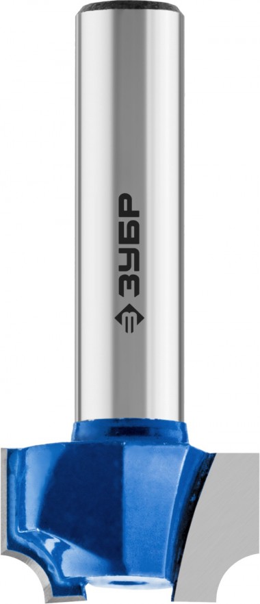 Фреза пазовая фасонная №1, D= 19мм, рабочая длина-11мм, радиус-3,2мм, хв.-8 мм, ЗУБР Профессионал — Официальный партнер ЗУБР в России