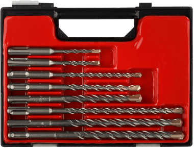 Набор ЗУБР: Буры по бетону, &quot;SDS-Plus&quot;, 5х110, 6х110, 6х160, 8х160, 8х210, 10х160, 10х210, 12х210мм, 8шт — Официальный партнер ЗУБР в России