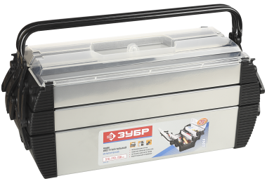 Ящик для инструмента "ДОКА" металлический, ЗУБР Профессионал &mdash; Официальный партнер ЗУБР в России