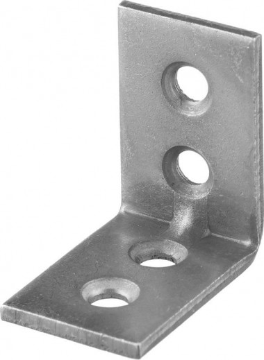 Уголок мебельный узкий УМ-1.5, 25х25х17  х 1.5мм, белый цинк, ЗУБР — Официальный партнер ЗУБР в России