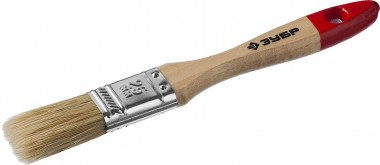 Кисть плоская ЗУБР &quot;УНИВЕРСАЛ-МАСТЕР&quot;, натуральная щетина, деревянная ручка, 25мм — Официальный партнер ЗУБР в России