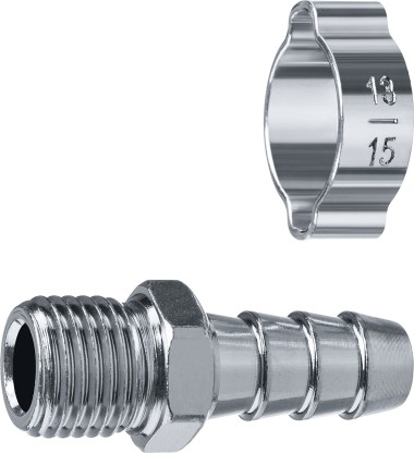 Переходник для пневмоинструмента ЗУБР 10 мм, штуцер 1/4, с хомутом, 64924-1/4-10 Профессионал &mdash; Официальный партнер ЗУБР в России