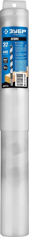 Сверло по дереву, спираль Левиса, d=32х450мм, HEX хвостовик, ЗУБР Эксперт 2948-450-32_z02 фото 4 &mdash; Официальный партнер ЗУБР в России