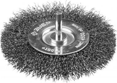 Щетка &quot;Зубр&quot; дисковая для дрели, витая стальная проволока 0,3мм, d100мм &quot;ПРОФЕССИОНАЛ&quot;, 35198-100_z02 — Официальный партнер ЗУБР в России