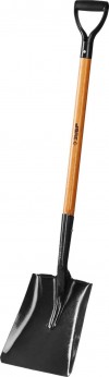 Лопата "Профи-10" совковая, деревянный черенок, с рукояткой, ЗУБР Профессионал 39363_z02 фото 2 — Официальный партнер ЗУБР в России