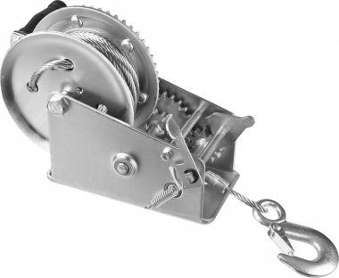 Лебедка ручная барабанная ЗУБР тяговая, тросовая, 1.1 т, 8 м, &quot;ПРОФЕССИОНАЛ&quot; 43113-1.1_z01 — Официальный партнер ЗУБР в России