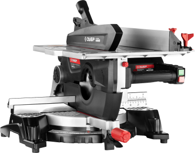 Пила торцовочная комбинированная, ЗУБР ЗПТК-305-1900, d= 305 x 30 мм, 1900Вт, 4200 об/мин, 90°- 85/180 мм, 45°- 55/125 мм — Официальный партнер ЗУБР в России