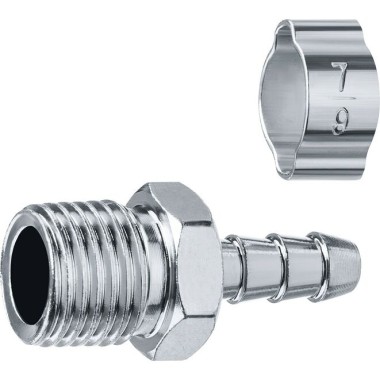 Переходник для пневмоинструмента ЗУБР 6 мм, штуцер 1/4, с хомутом, 64924-1/4-06 Профессионал — Официальный партнер ЗУБР в России