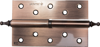 Петля дверная разъемная ЗУБР &quot;ЭКСПЕРТ&quot;, 1 подшипник, цвет ст. медь (AC), левая, с крепежом, 125х75х2,5мм, 2 шт — Официальный партнер ЗУБР в России