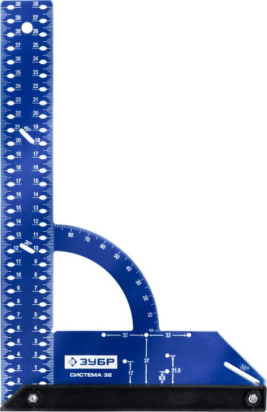 Разметочный мебельный угольник Система-32 ЗУБР 34398-30 — Официальный партнер ЗУБР в России