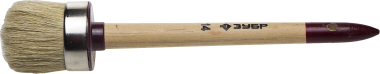 Кисть круглая ЗУБР &quot;УНИВЕРСАЛ - МАСТЕР&quot;, светлая щетина, деревянная ручка, №6, 30мм — Официальный партнер ЗУБР в России