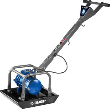 Виброплита электрическая, 5 кН, ЗУБР Профессионал — Официальный партнер ЗУБР в России