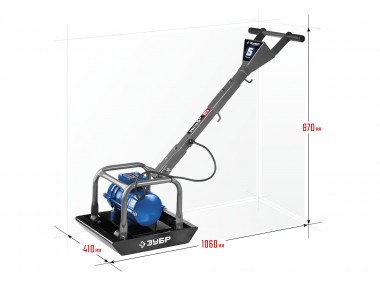 Виброплита электрическая, 5 кН, ЗУБР Профессионал — Официальный партнер ЗУБР в России