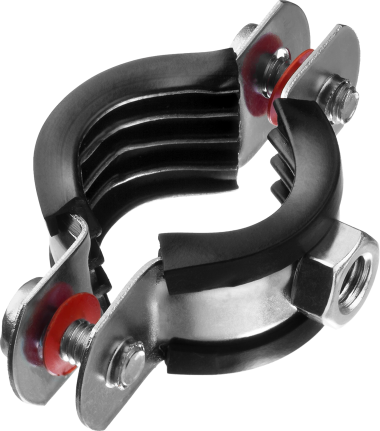 Хомут трубный с гайкой, 3/4&quot;, 9шт, оцинкованный, ЗУБР — Официальный партнер ЗУБР в России