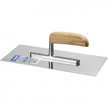 Гладилка ЗУБР &quot;ЭКСПЕРТ&quot; нержавеющая с деревянной буковой ручкой, 130х280мм, Профессионал, 0806_z01 — Официальный партнер ЗУБР в России