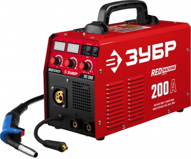 ЗУБР MIG-MAG / ММА, 200 А, RED MACHINE, сварочный полуавтомат инверторный (ПС-200) — Официальный партнер ЗУБР в России