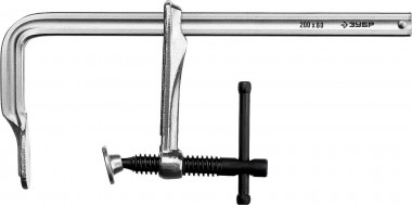 Струбцина ЗУБР &quot;КС-200/80&quot;, тип &quot;F&quot;, цельнокованая, 200х80мм, &quot;ПРОФЕССИОНАЛ&quot; 32157-080-200 — Официальный партнер ЗУБР в России