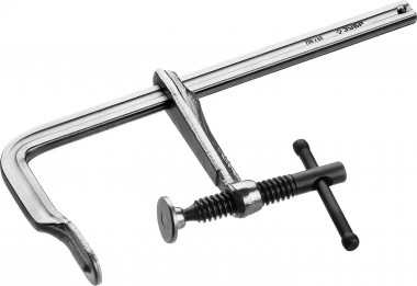 Струбцина ЗУБР &quot;КС-200/80&quot;, тип &quot;F&quot;, цельнокованая, 200х80мм, &quot;ПРОФЕССИОНАЛ&quot; 32157-080-200 — Официальный партнер ЗУБР в России