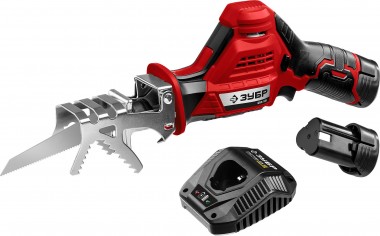 Пила сабельная аккумуляторная СПЛ-125-22, 12В, 2 АКБ (2 Ач), в коробке, ЗУБР &quot;МАСТЕР&quot; — Официальный партнер ЗУБР в России