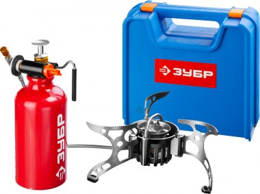 Горелка ЗУБР &quot;ЭКСПЕРТ&quot; туристическая мультитопливная, бензин или газ, в кейсе — Официальный партнер ЗУБР в России