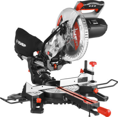 Пила торцовочная, ЗУБР ЗПТ-255-1800 ПЛ, d= 255 x 30 мм, 1800 Вт, 5000 об/мин, с протяжкой, лазер, удлинители стола — Официальный партнер ЗУБР в России